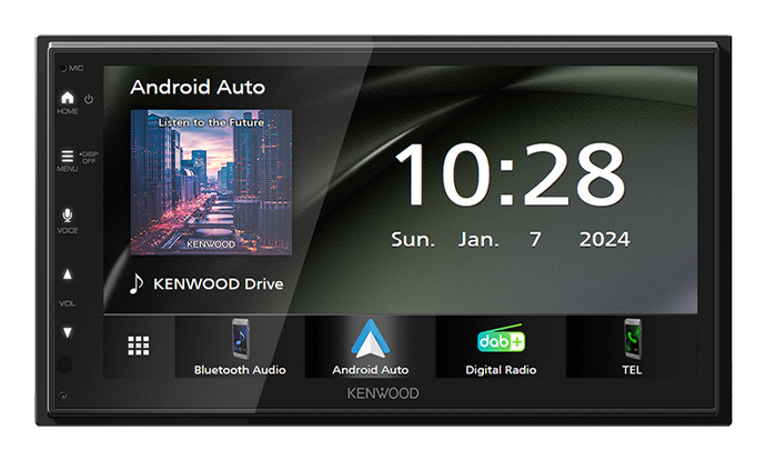 Kenwood DMX6523DABS car media receiver Black Wi-Fi Bluetooth