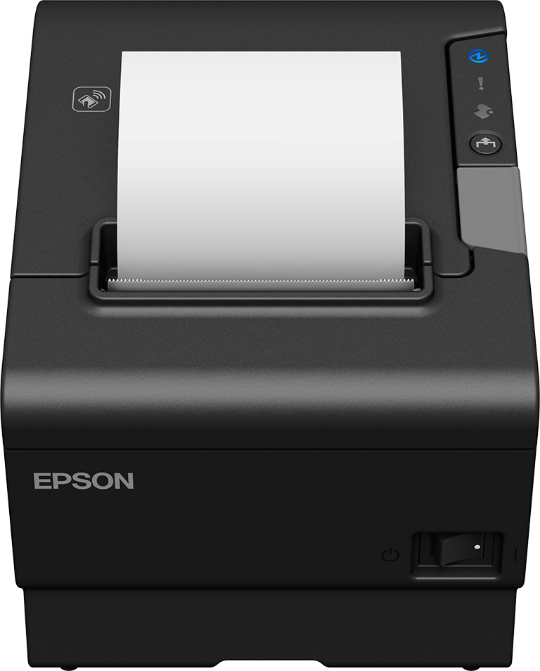Epson TM88VI - Receipt printer - thermal line - Roll (3.15 in) - 180 dpi - up to 826.8 inch/min - parallel, USB 2.0, LAN, serial, PoweredUSB, NFC - cutter - Smart Buy