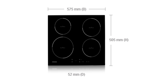 Samsung CTN264EA01 hob Black Built-in Zone induction hob 4 zone(s) – image 2