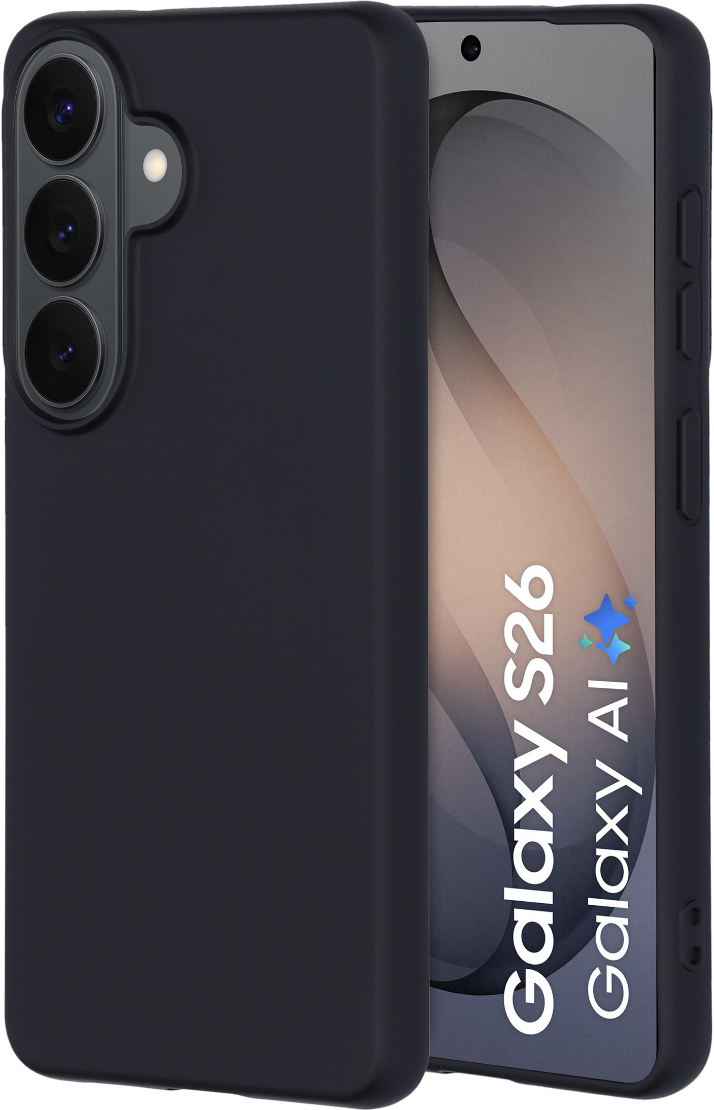 Mobiparts Silicone Cover Samsung Galaxy S26 Black – image 1