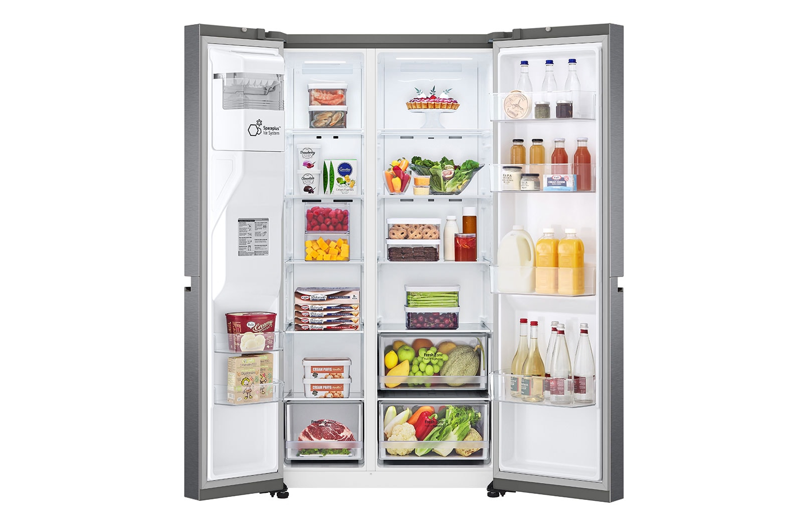 LG GSLV50DSXF side-by-side refrigerator Freestanding – image 2
