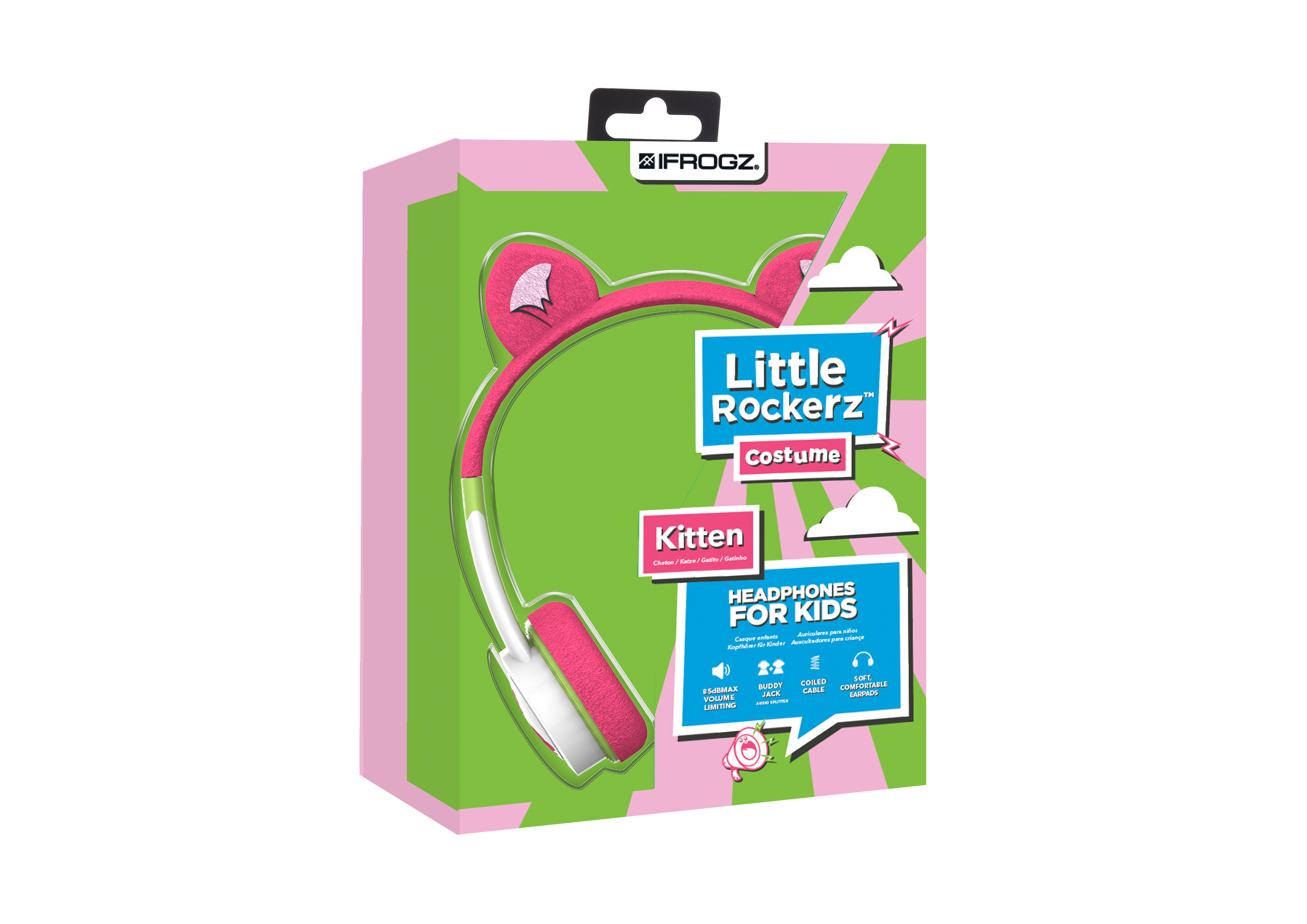 ZAGG Little Rockerz Headphones Wired Head-band Music Pink, White image 2