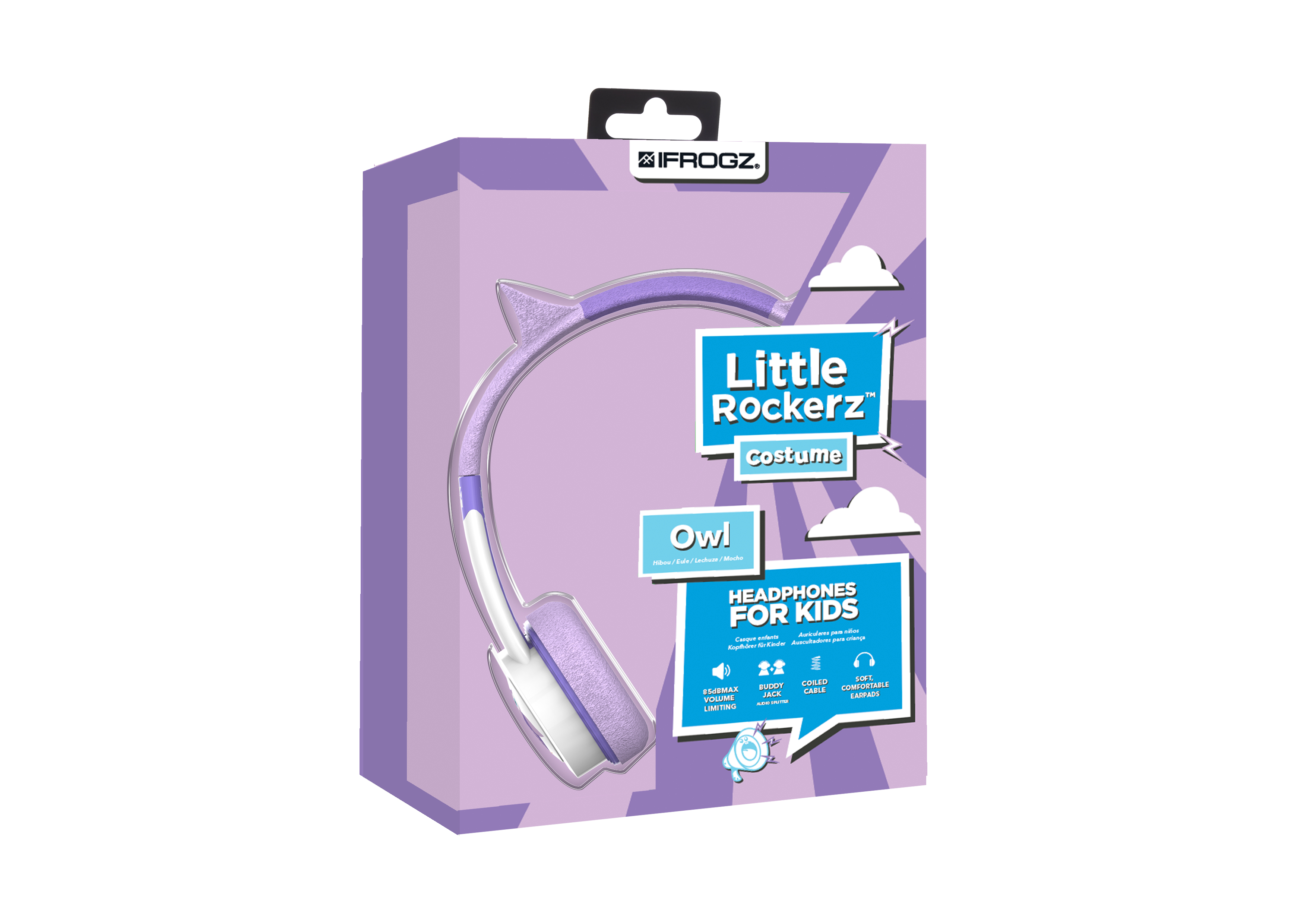 ZAGG Little Rockerz Headphones Wired Head-band Violet, White image 2