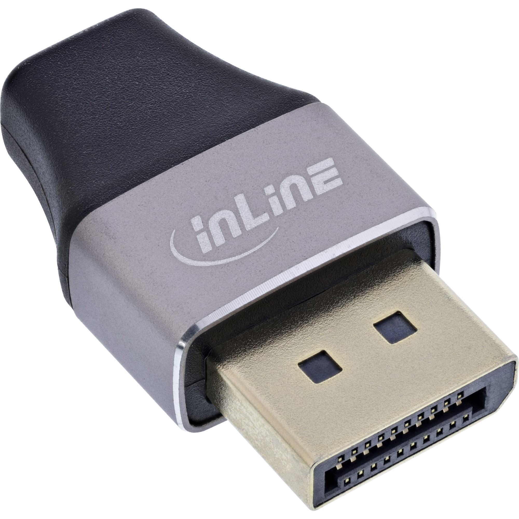 InLine 17291B adattatore per inversione del genere dei cavi DisplayPort Mini DisplayPort Nero Grigio