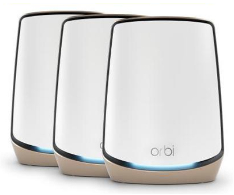 NETGEAR Orbi 860 AX6000 WiFi System Tri-band (2,4 GHz / 5 GHz / 5 GHz) Wi-Fi 6 (802.11ax) Vit 4 Intern