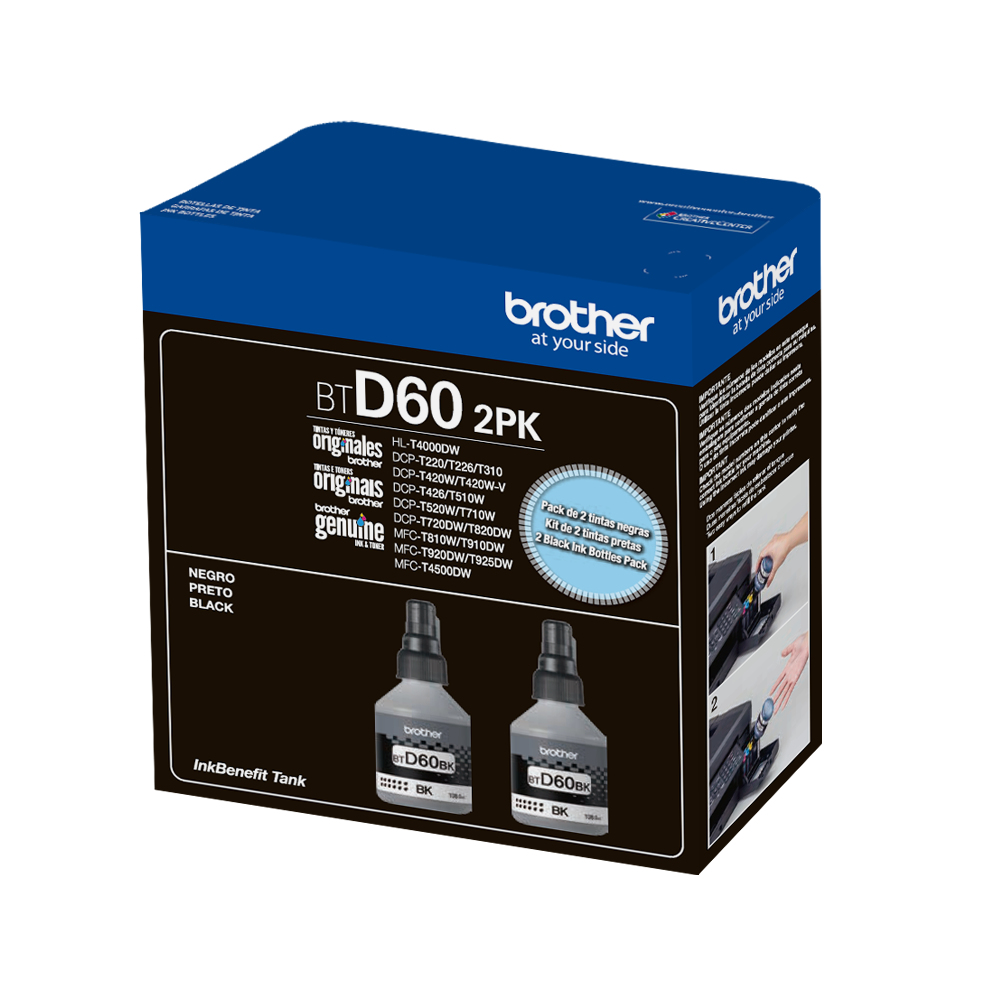 Brother BTD602PKMEX ink cartridge 2 pc(s) Original Black – image 2