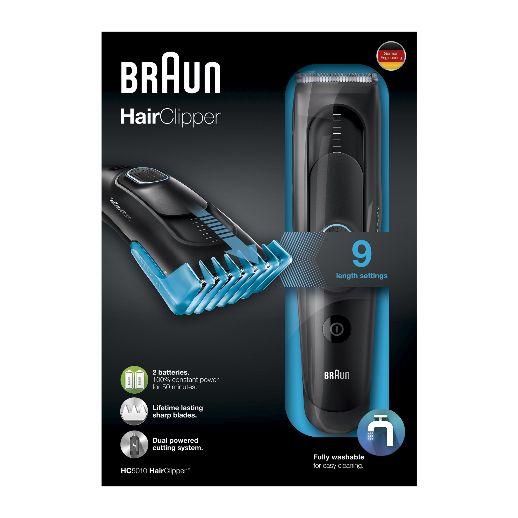 Braun HC5010 Black Nickel-Metal Hydride (NiMH) – image 2
