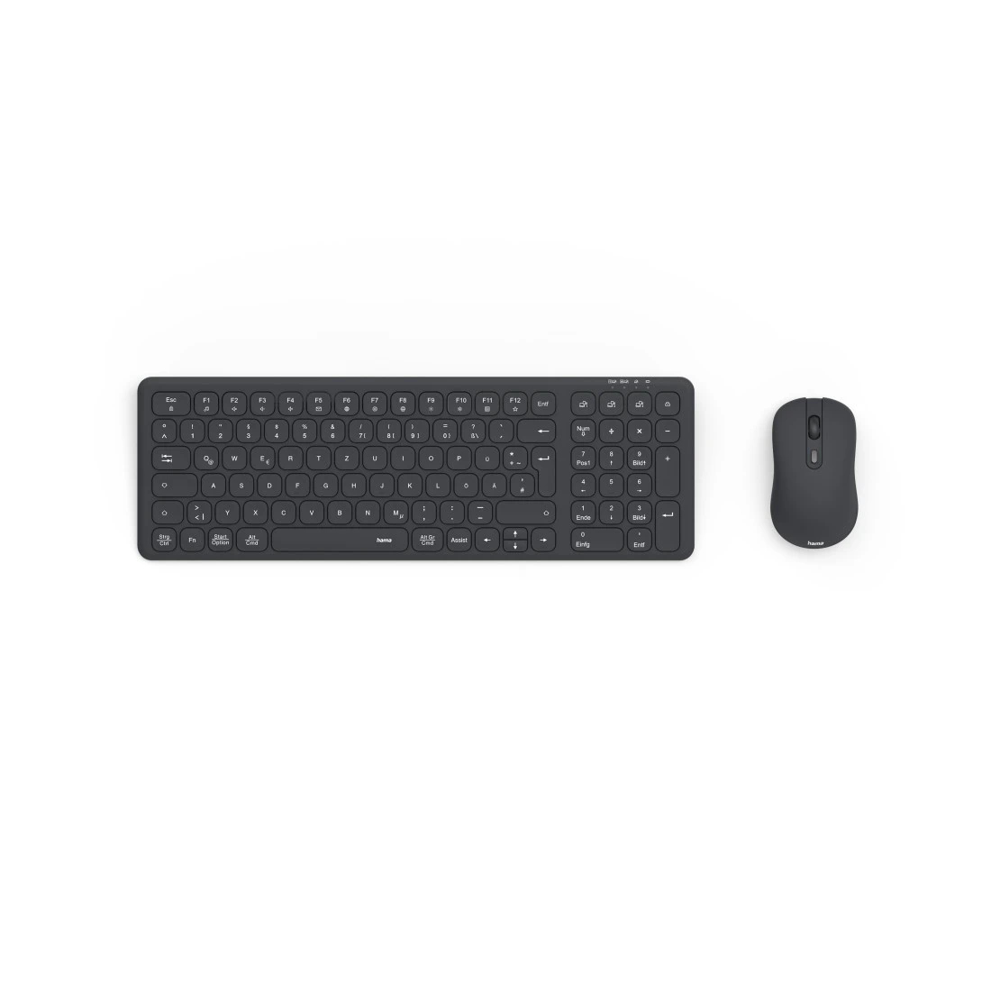 Hama WKM-300 keyboard Mouse included Office RF Wireless + Bluetooth QWERTZ German Black – image 1