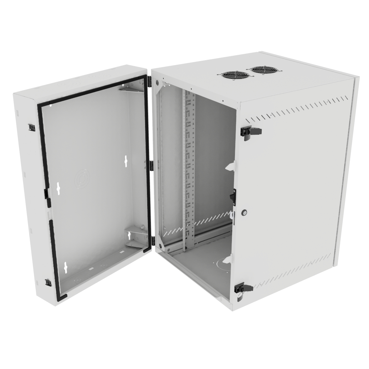 Vertiv VR Rack GL36WMCMS-W-SH-AF-00 rack cabinet 19U Wall mounted rack White – image 3