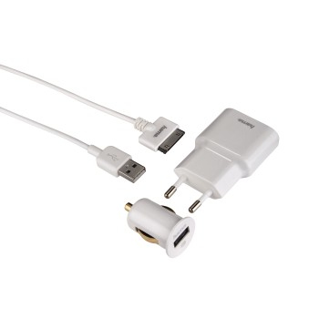 Hama 107841 Mobile phone, MP3, Tablet White AC, Cigar lighter, USB Auto, Indoor
