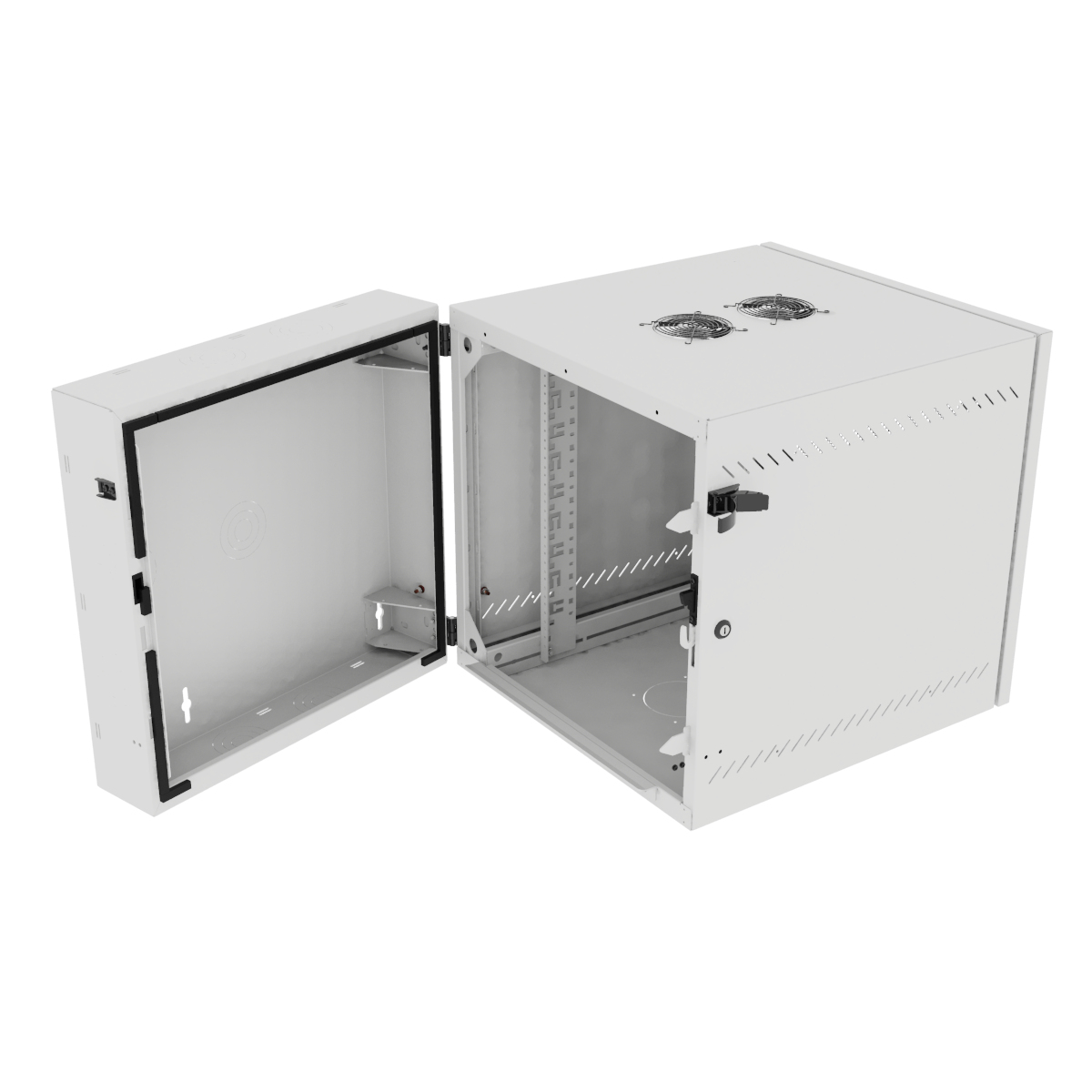Vertiv VR Rack GL24WMCMM-W-SC-AF-00 rack cabinet 12U Wall mounted rack White – image 3