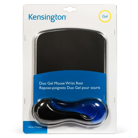 MousePad Kensington Duo Gel con Descansa Muñecas, Rigido, Negro/Azul
