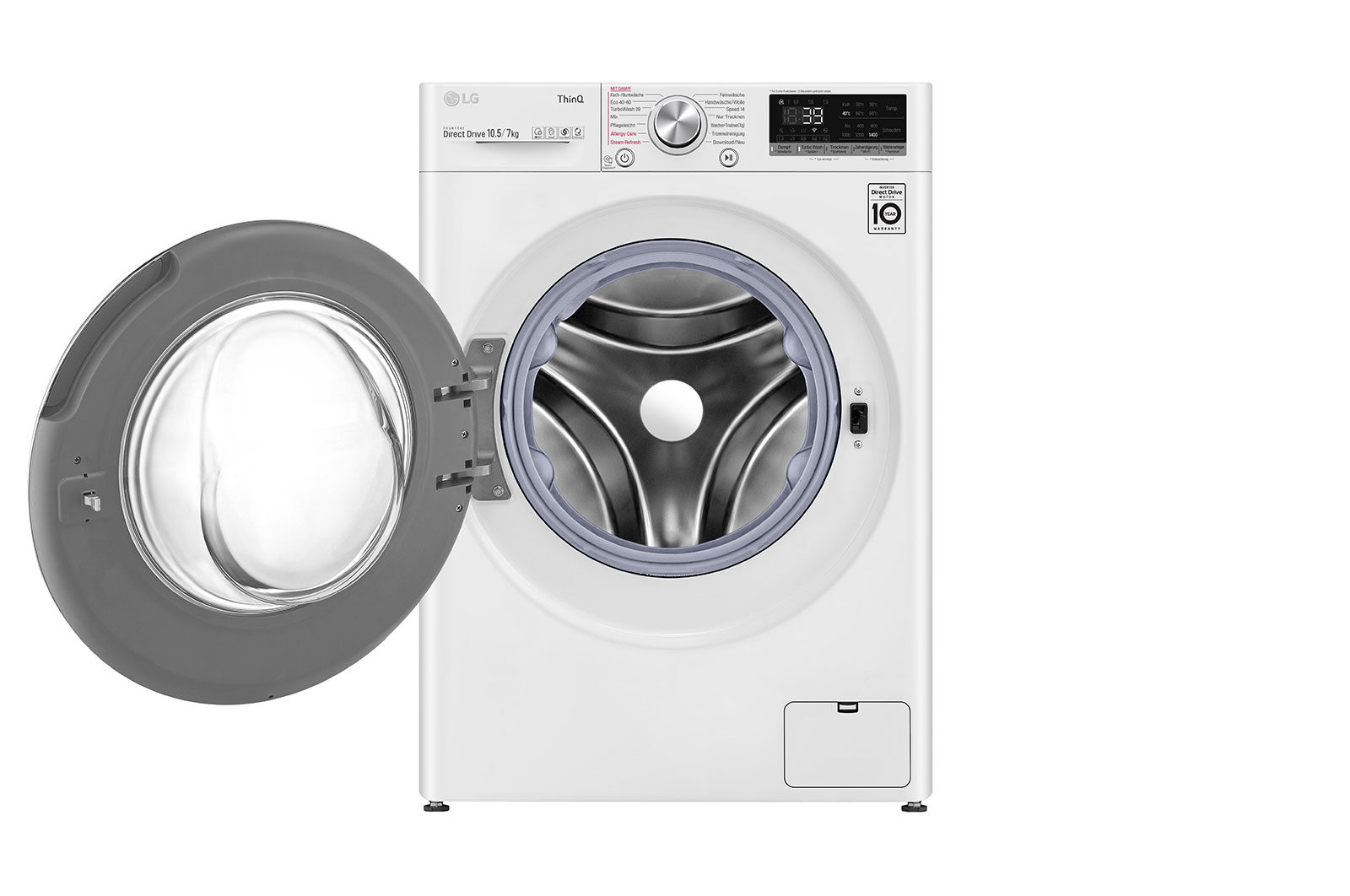 LG V7WD107H2E washer dryer Freestanding Front-load White – image 2