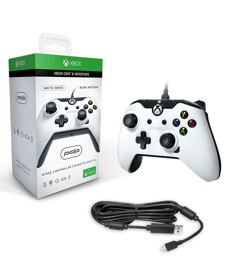 PDP 048-082-EU-WH01 Gaming Controller Black, White USB Gamepad Analogue / Digital PC, Xbox One – image 3