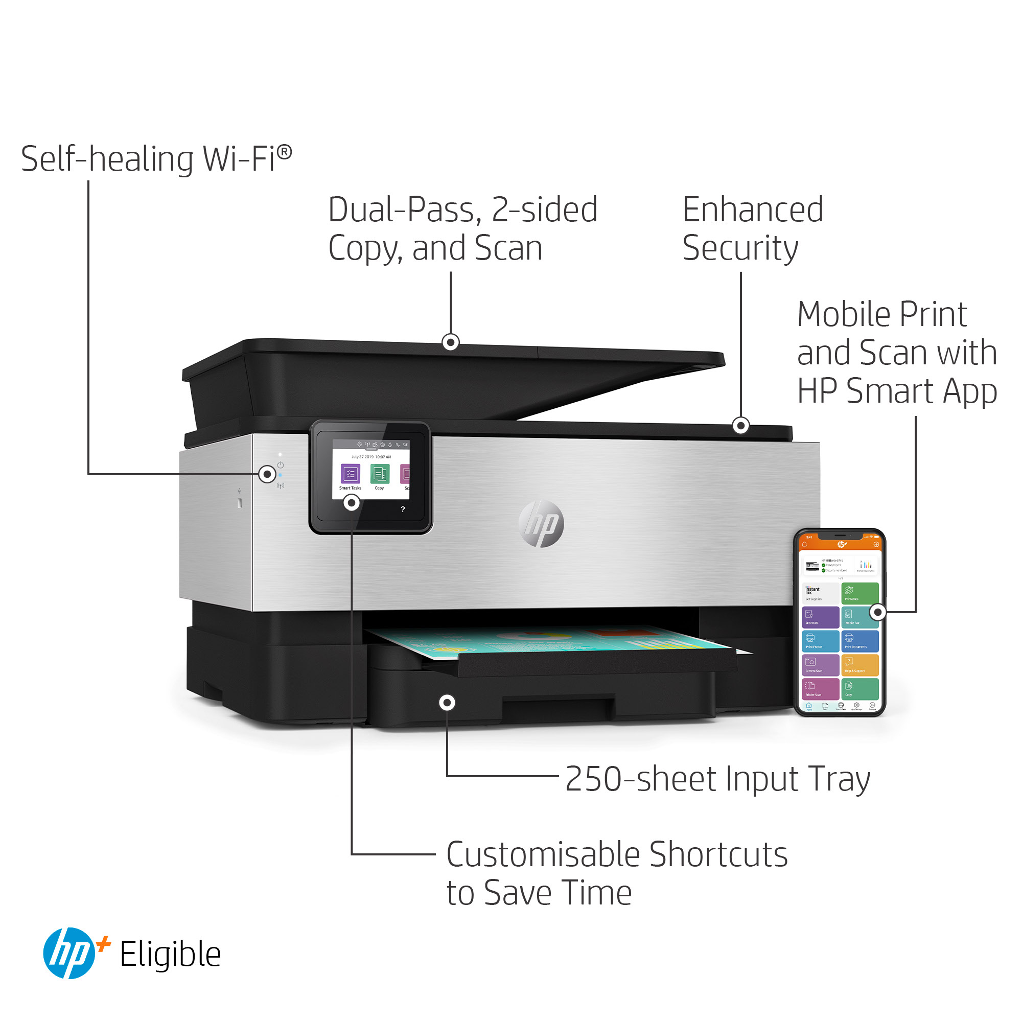 HP OfficeJet Pro 9019e All-in-One Prntr – image 3
