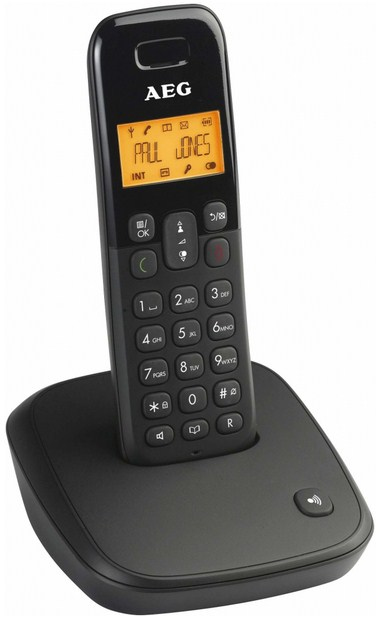 AEG D100 telephone DECT telephone Caller ID Black