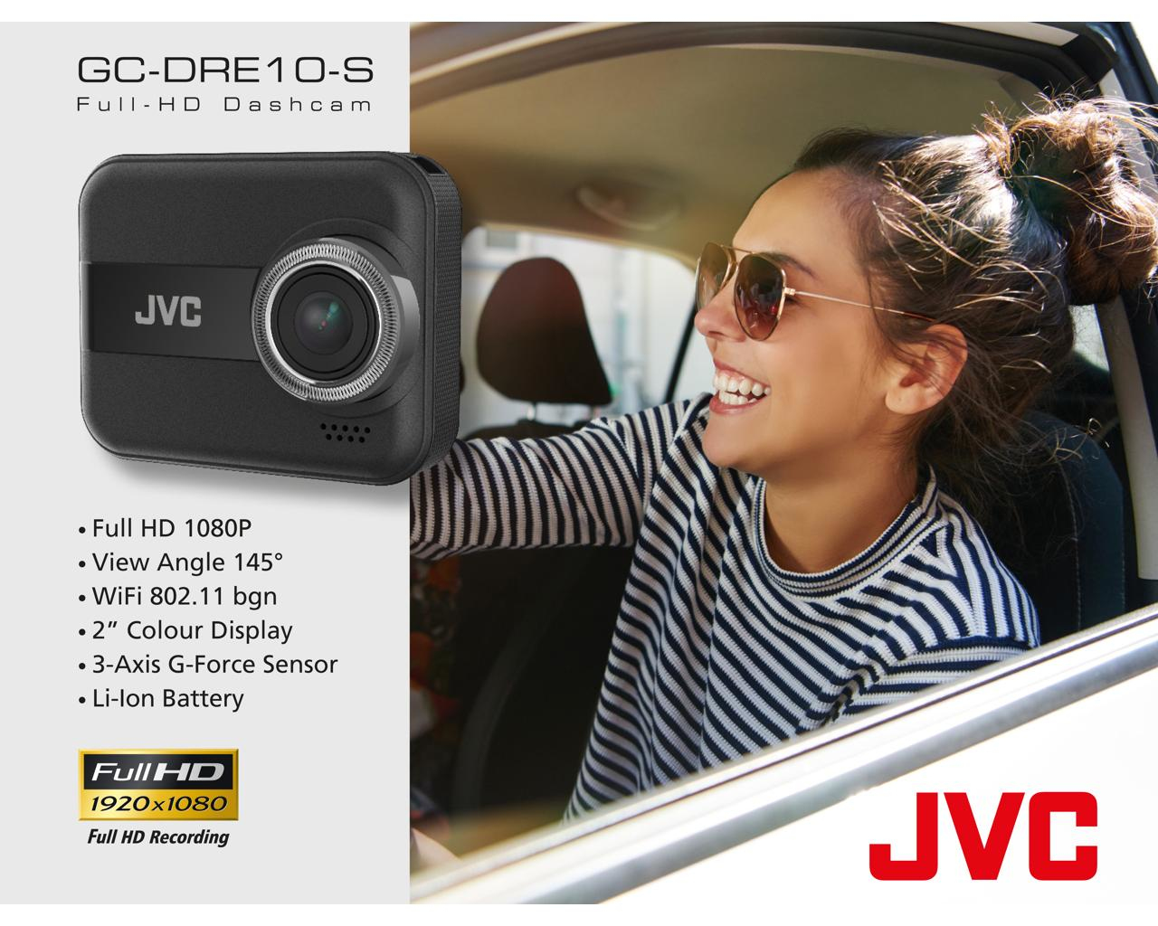 JVC GC-DRE10-S dashcam Full HD Wi-Fi Battery, USB Black – image 5