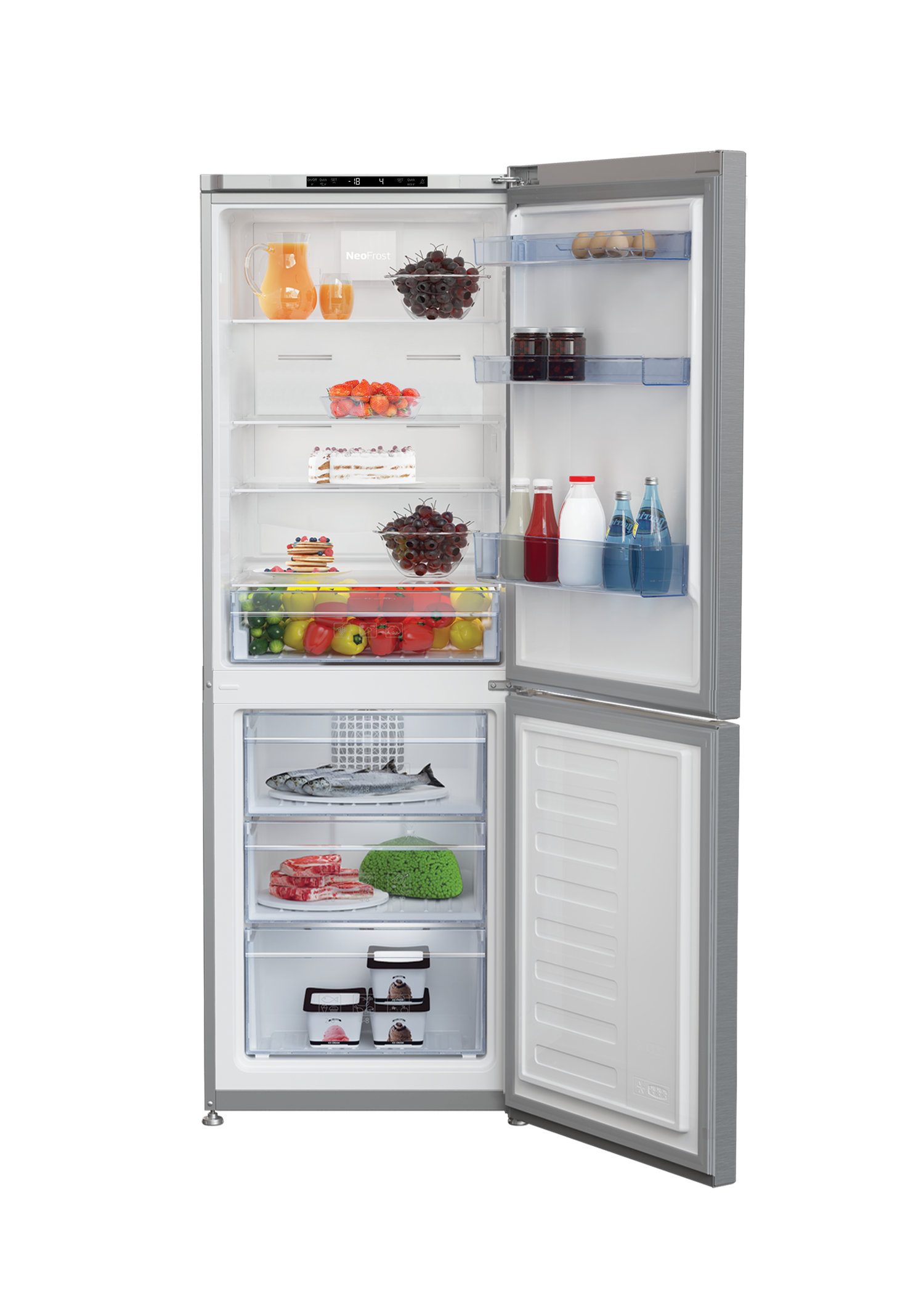 Beko CNA340I20XB fridge-freezer Freestanding – image 3