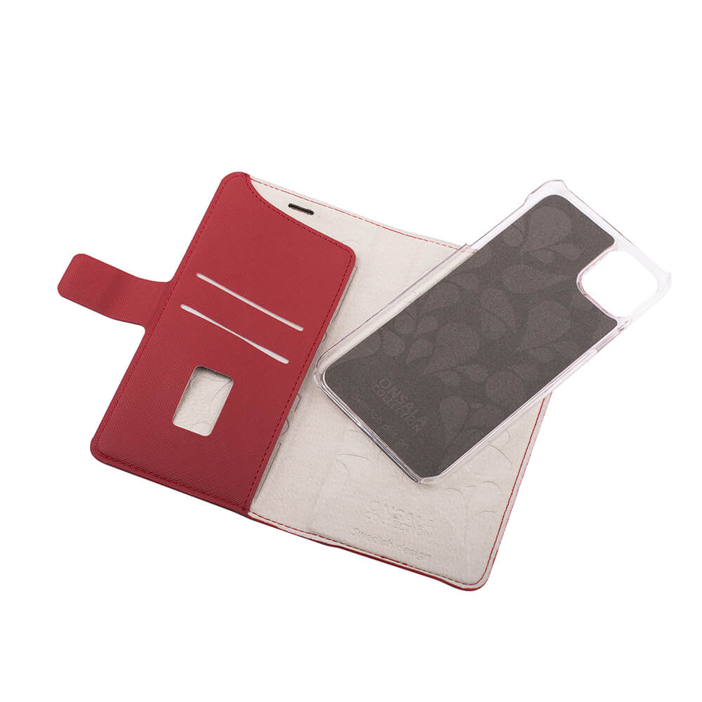 Onsala Wallet Case Saffiano Red - iPhone 11 Pro Max – image 5