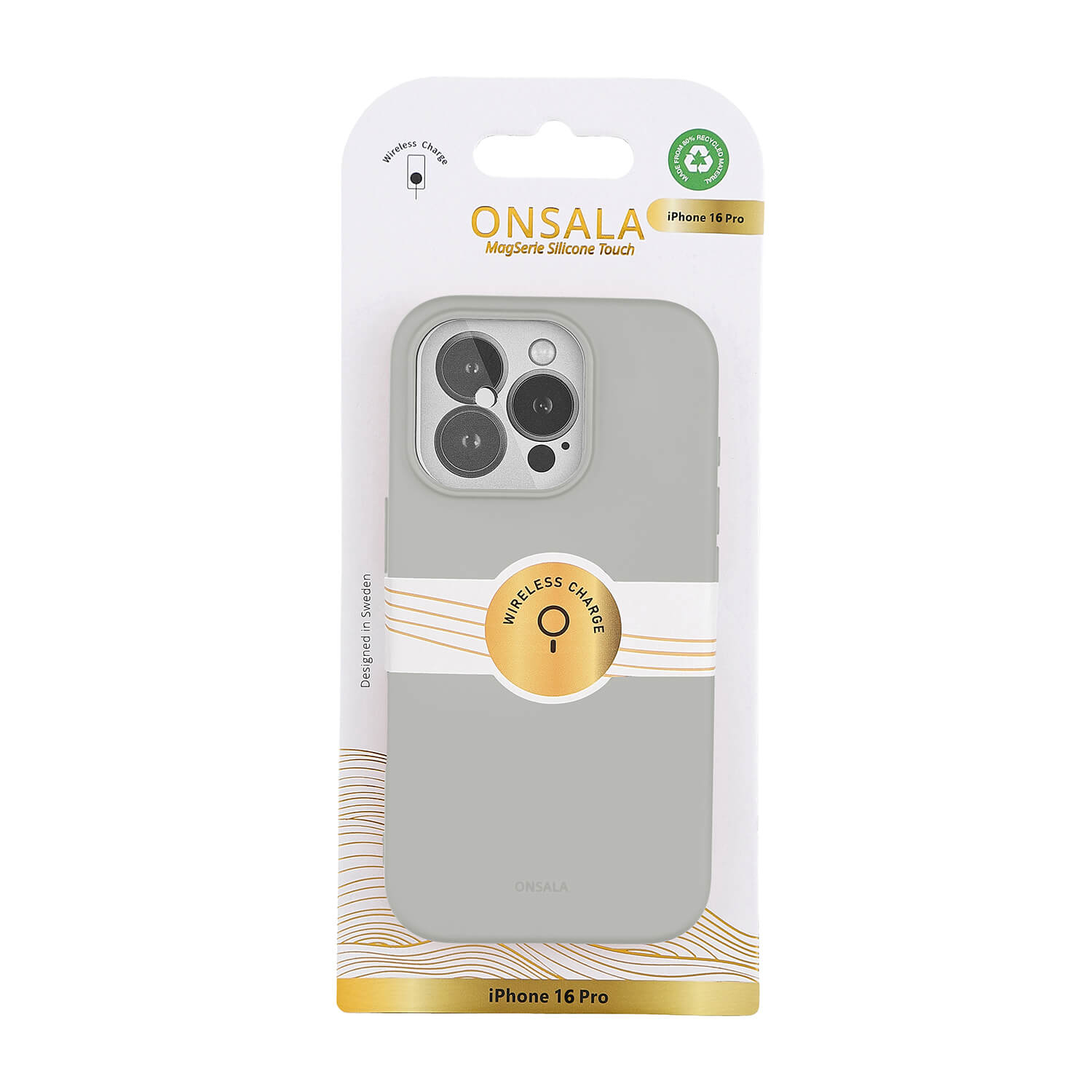 Onsala Phone Case with Silicone Feel Concrete - iPhone 16 Pro – image 2