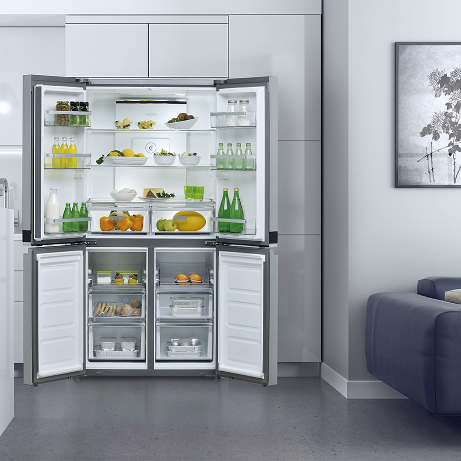 Whirlpool WRQ551NJZ side-by-side refrigerator Freestanding Silver – image 6