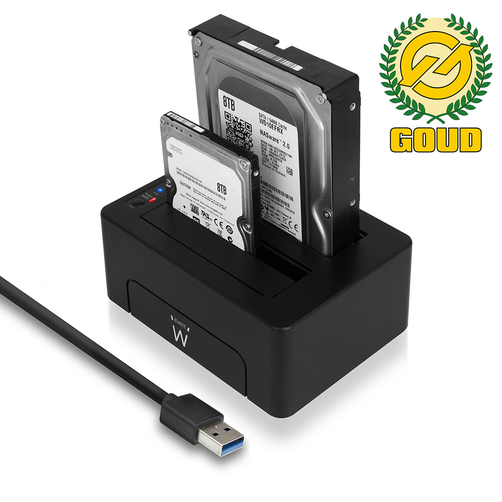 Ewent EW7014 storage drive docking station USB 3.2 Gen 1 (3.1 Gen 1) Type-A Black – image 2