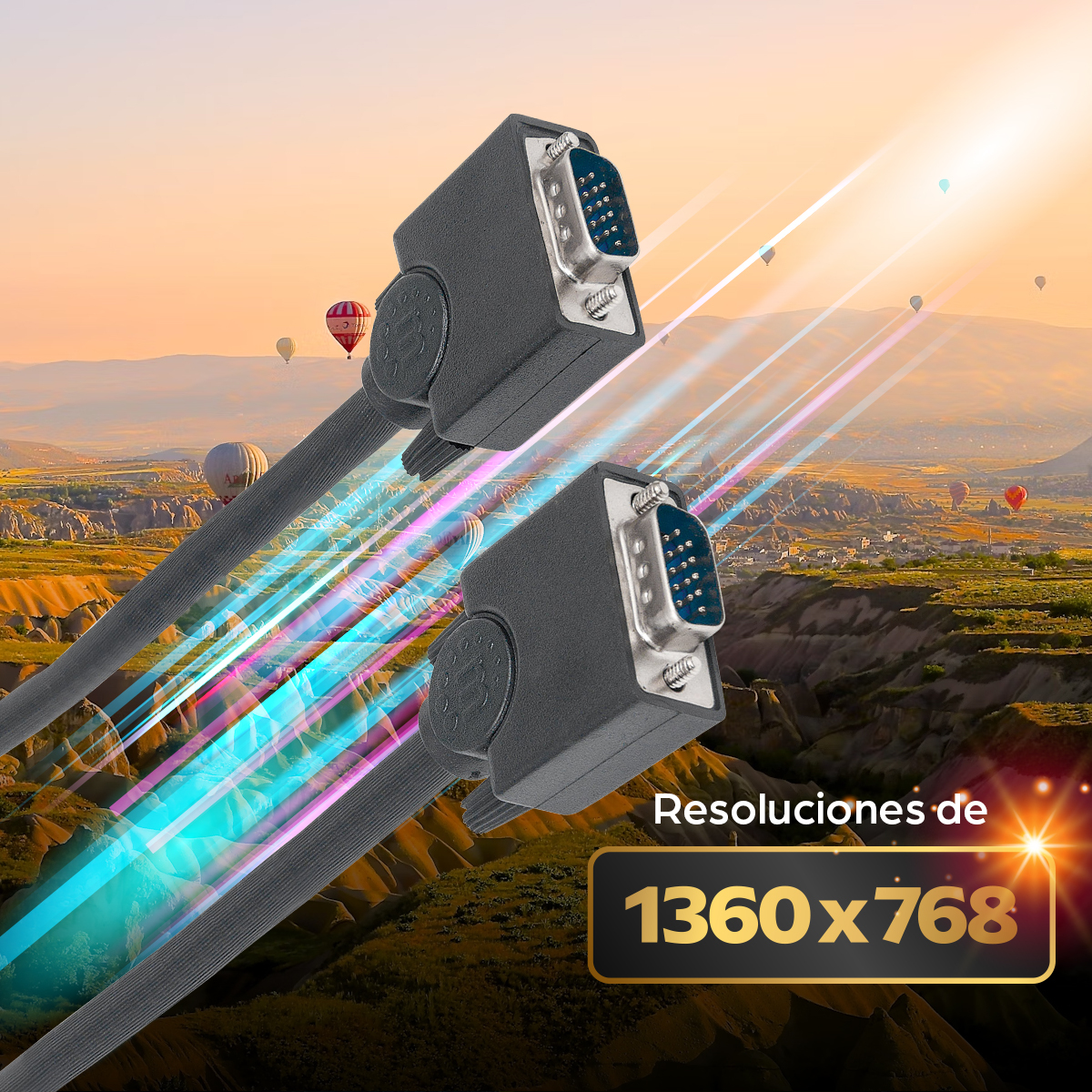 Cable de Video 4.5m VGA a VGA Manhattan 312721, Hasta 1360x768