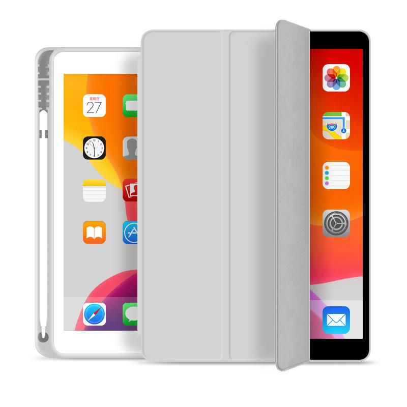 eSTUFF SEATTLE Pencil Case for iPad 9.7 2018/2017 - Grey PU leather – image 1