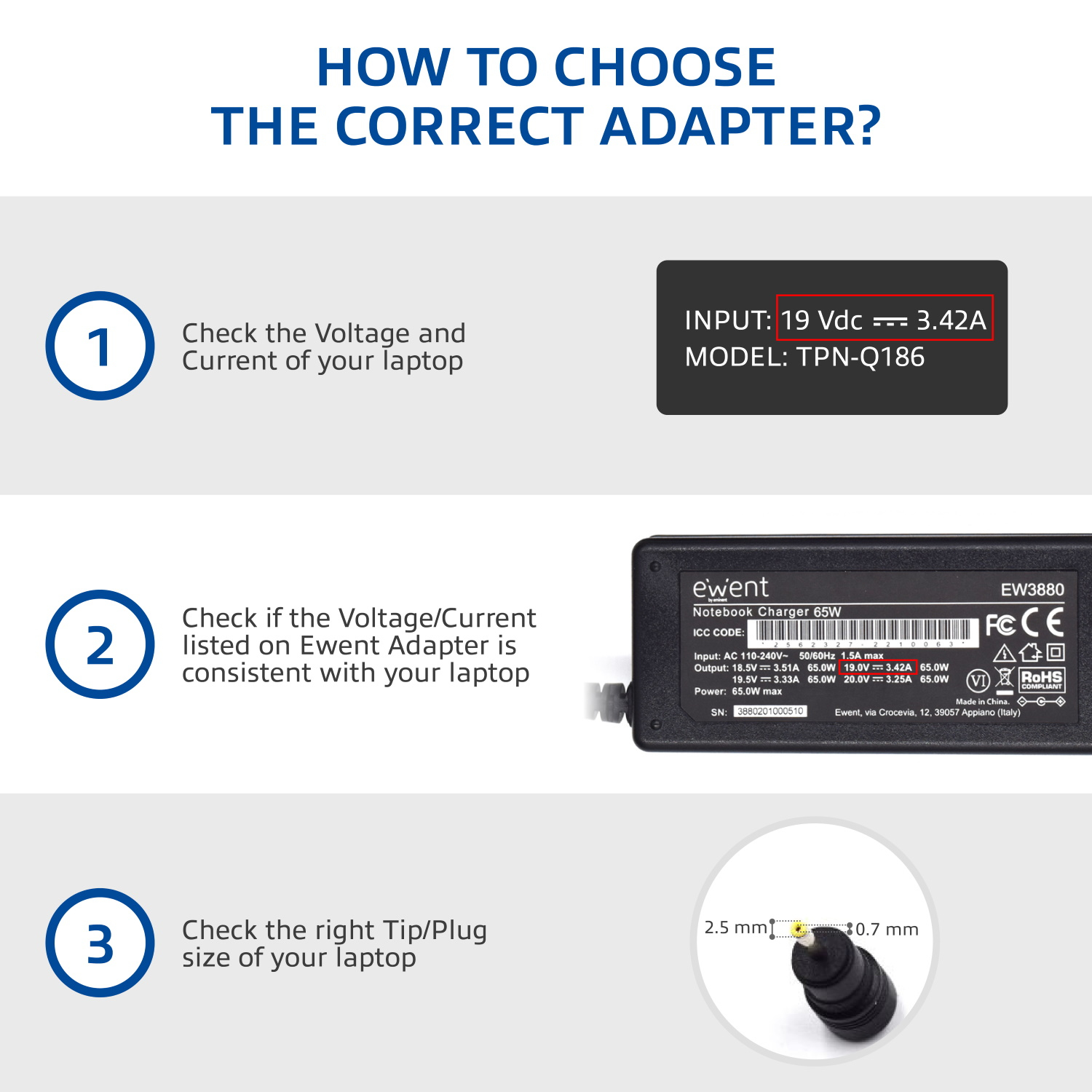 Ewent Notebook charger Home – image 6
