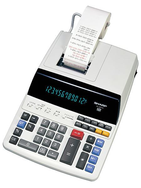 Sharp EL-2607V calculator Desktop Printing White