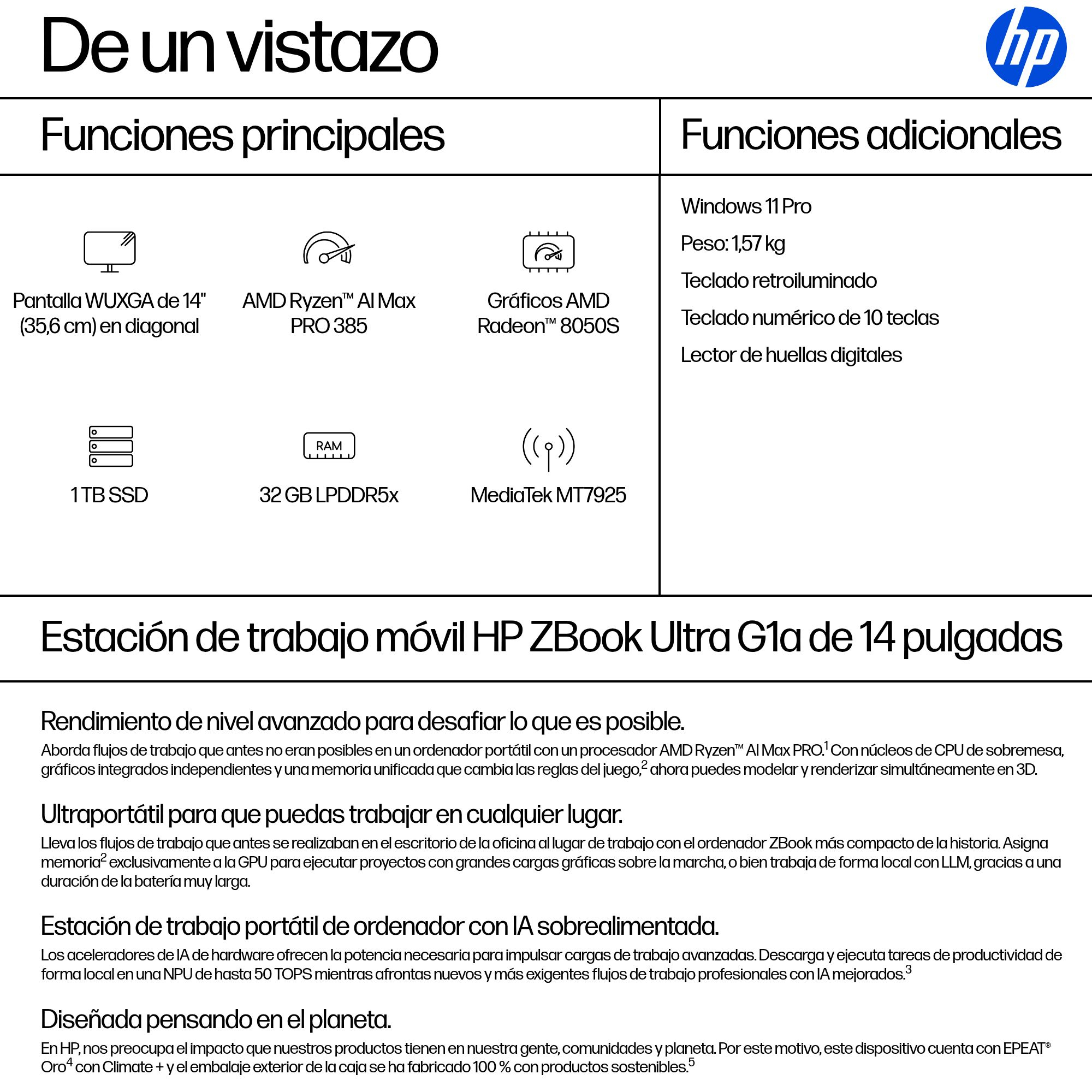 Workstation Portátil HP ZBook Ultra G1a 14" - imagen 5