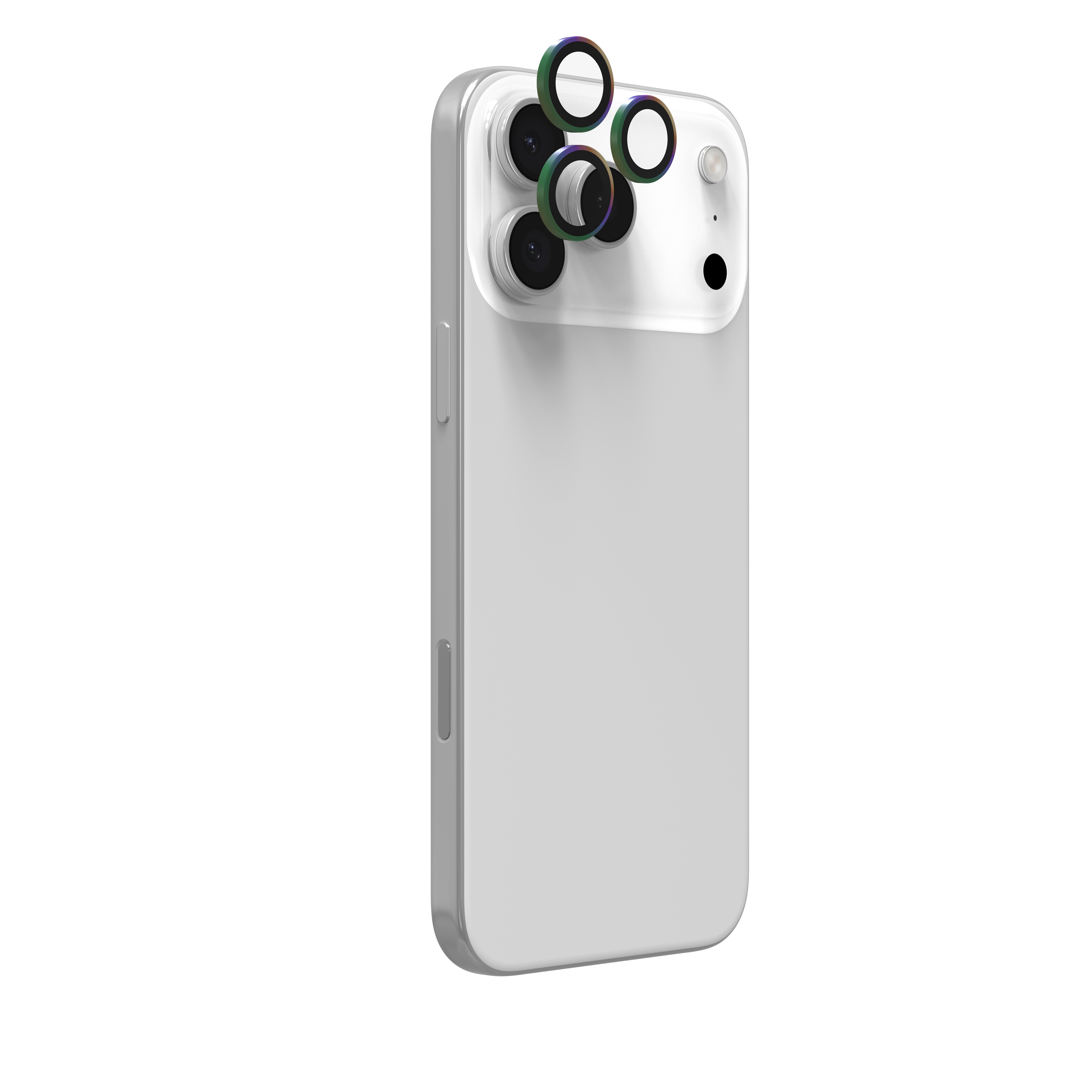 InvisibleShield Glass Elite (CameraRings) Lens Protection For Apple iPhone 17 Pro/17 Pro Max, 16 Pro/16 Pro Max/15 Pro/15 Pro Max Iridescent