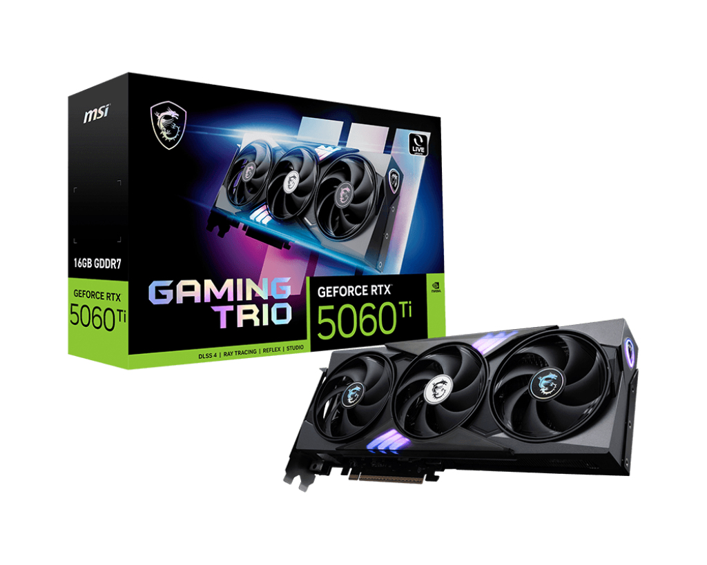 MSI GeForce RTX 5060 TI 16G GAMING TRIO NVIDIA 16 GB GDDR7 image 1