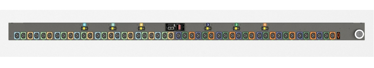 Vertiv Geist MNR3EHW1-48L138-6PS15B0A10-S-A power distribution unit (PDU) 36 AC outlet(s) 0U Black