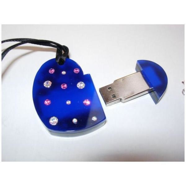 Nilox SWAROVSKY PEN DRIVE 2GB BLU HEART – image 3