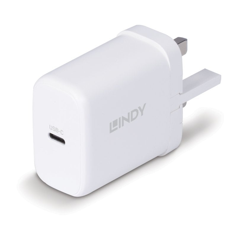Lindy 73427 Caricabatterie per dispositivi mobili Universale Bianco AC Ricarica rapida Interno