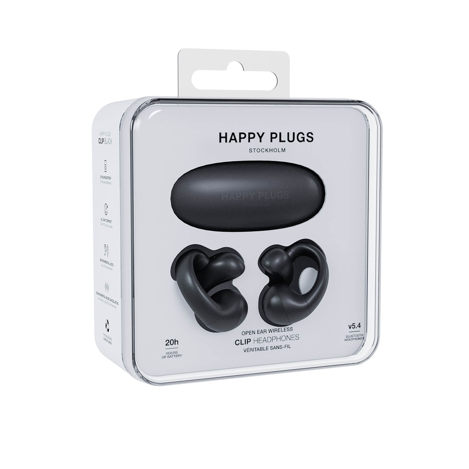 Happy Plugs Clip langattomat kuulokkeet, musta – image 2