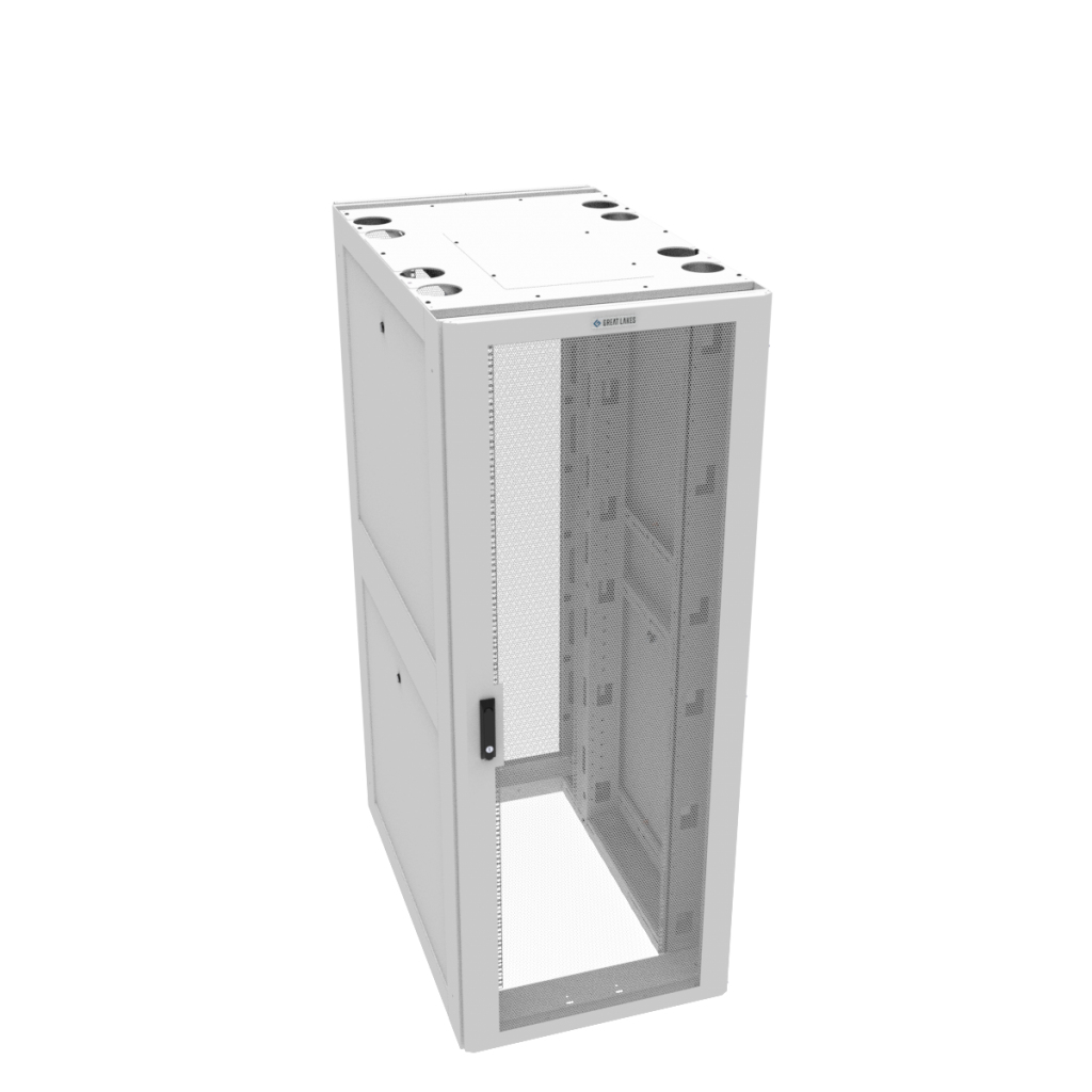 Vertiv GL42UG2EZ-3048-W-MSS rack cabinet 42U Floor mounted rack White – image 1