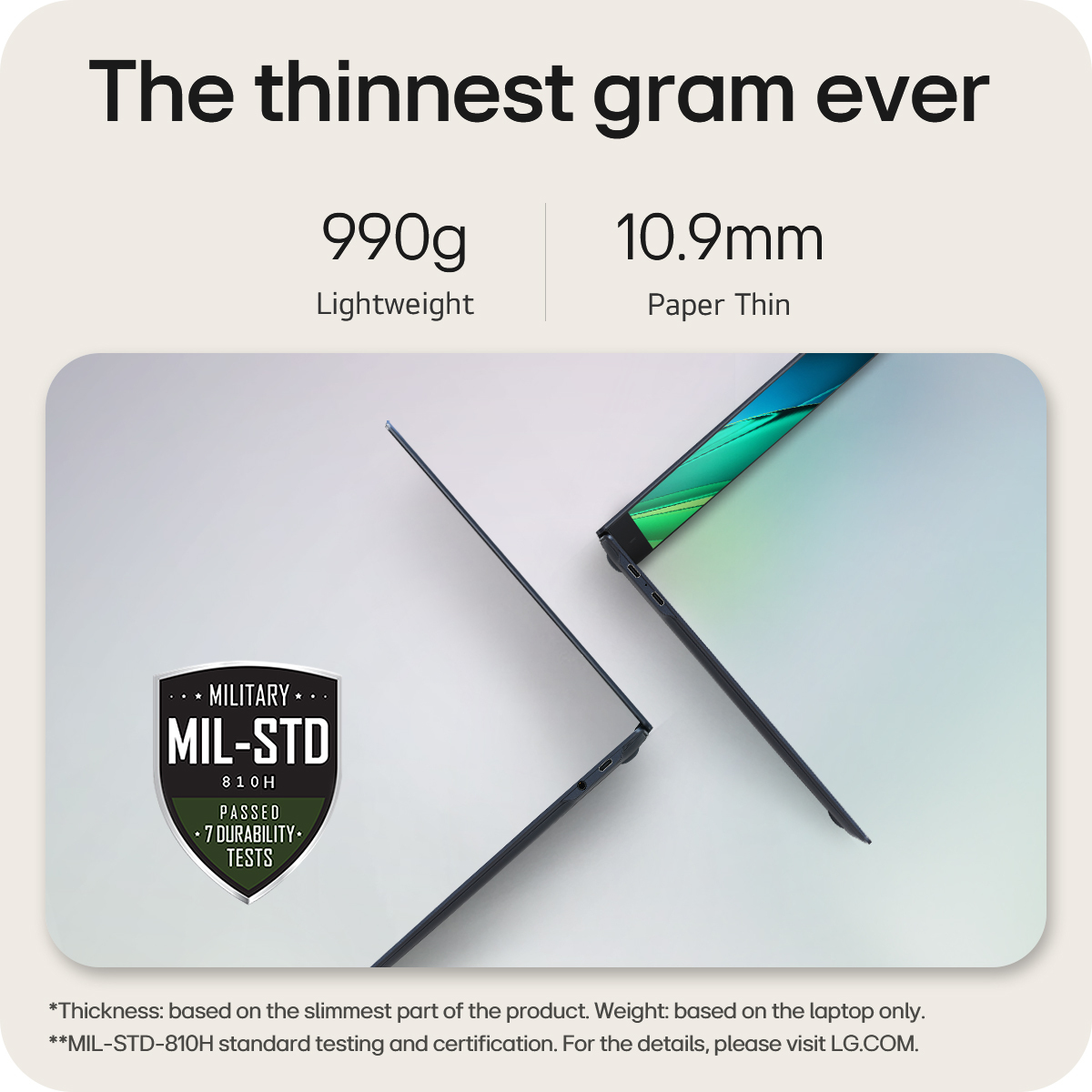 LG gram Slim 15 INCHU716GB1TB0.99kg W11H-Y24 – image 3