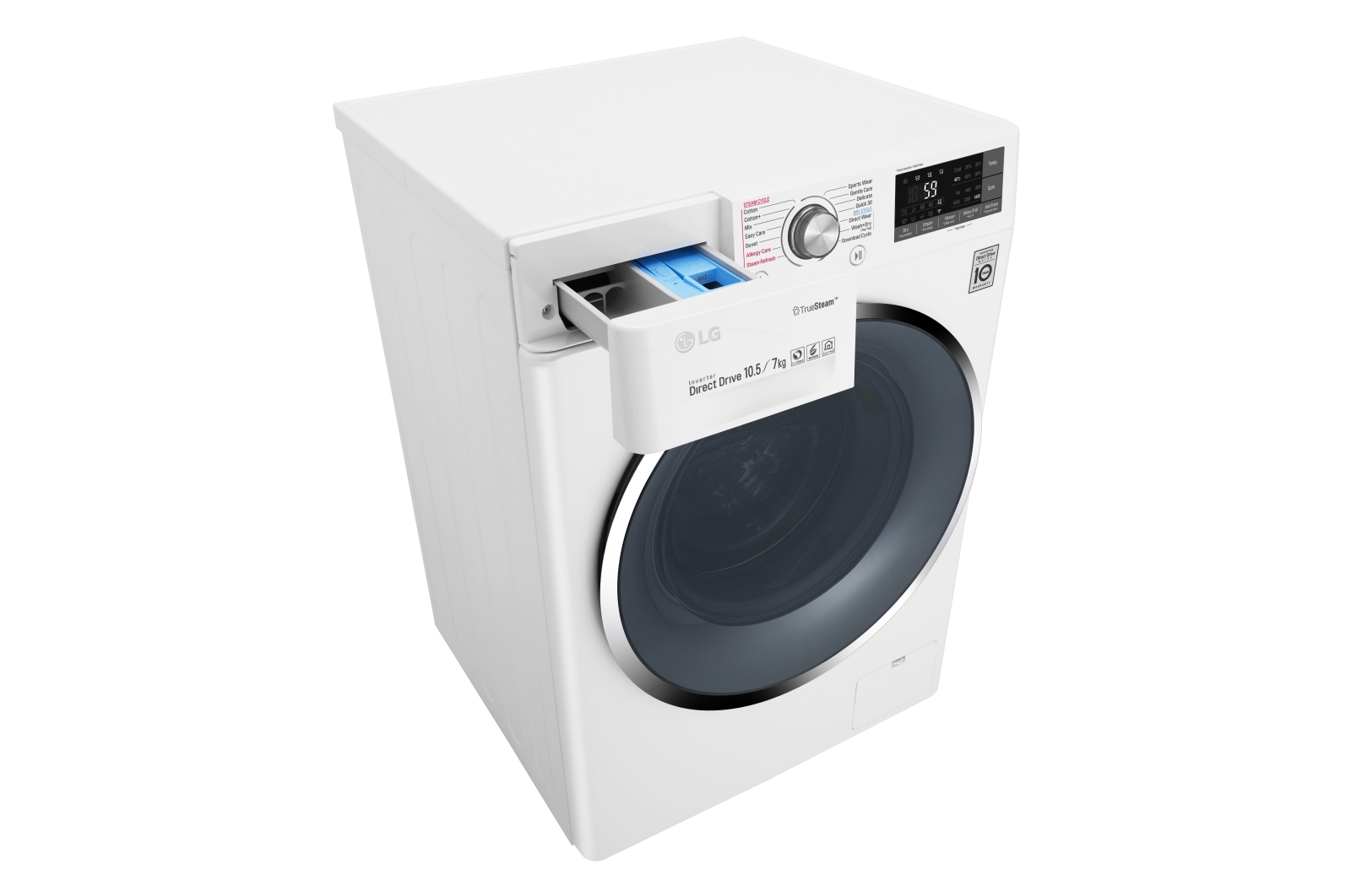 LG F4J8JH2WD washer dryer Freestanding Front-load Blue, White – image 5