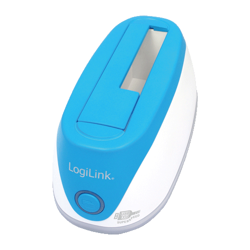LogiLink QP0019 laptop dock/port replicator Docking Blue, White