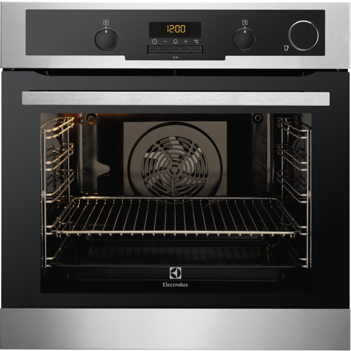 Electrolux EOB740X 72 L Black, Stainless steel
