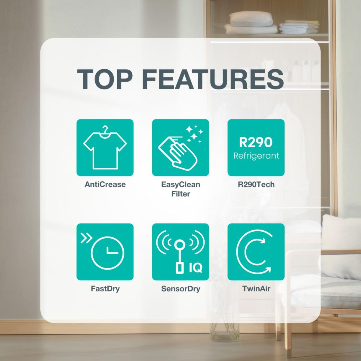 Gorenje G200 WAVEDG2P8D tumble dryer Freestanding Front-load – image 3