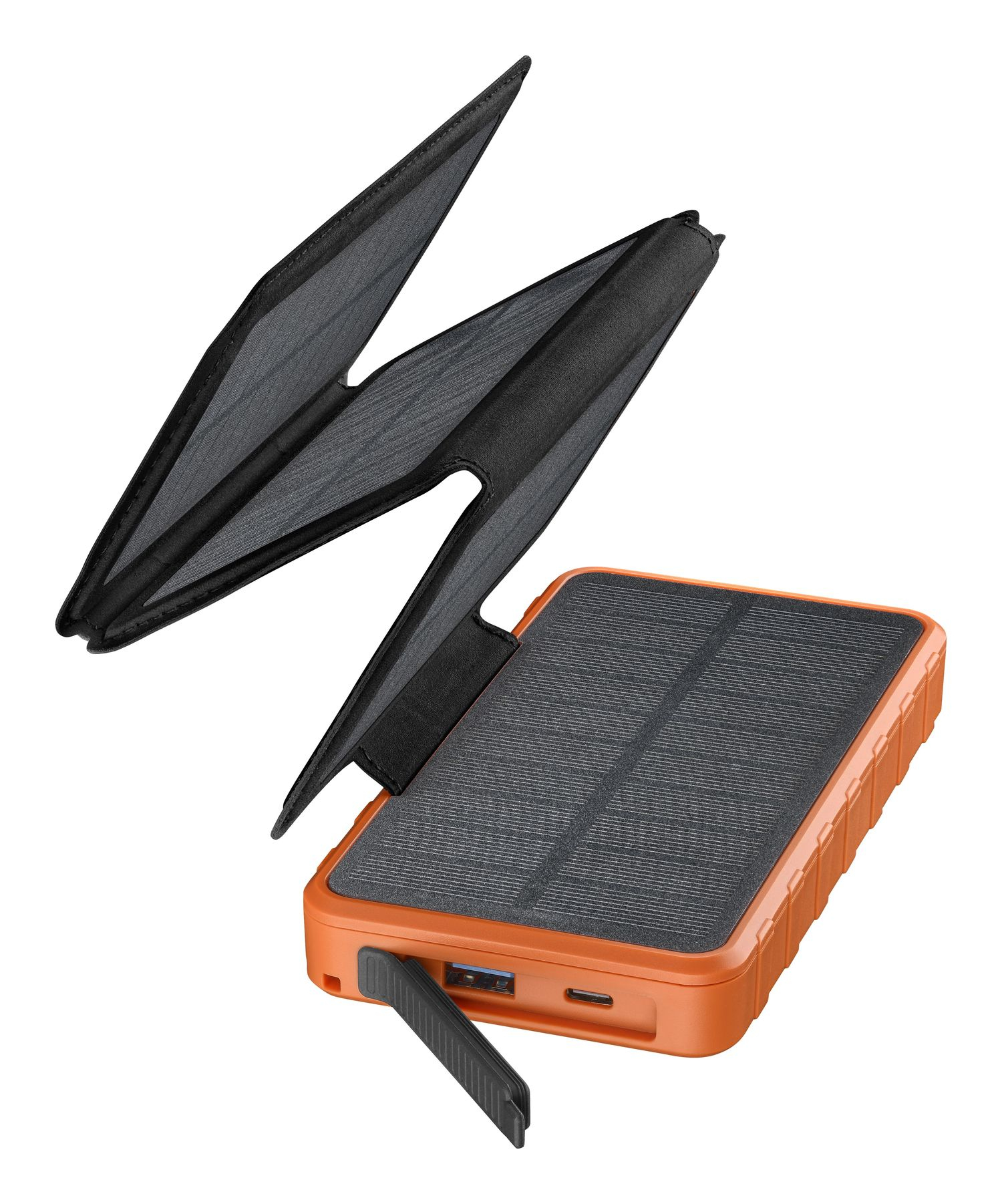 Cellularline POWER BANK SOLAR PRO 4 PANNELLI SOLARI ETFE 1.5W 10.000 MAH 20W DOPPIA PORTA USB A+C ARANCIONE – image 7