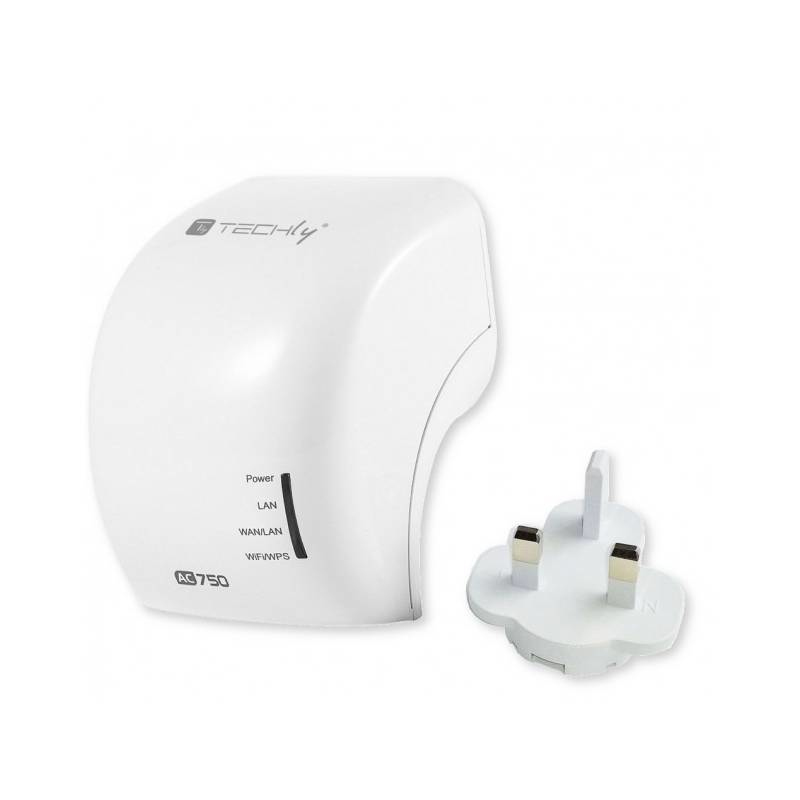 Techly Mini WiFi Router 750Mbps Dual Band Repeater Repeater5 with UK plug I-WL-REPEATER5/UK – image 3
