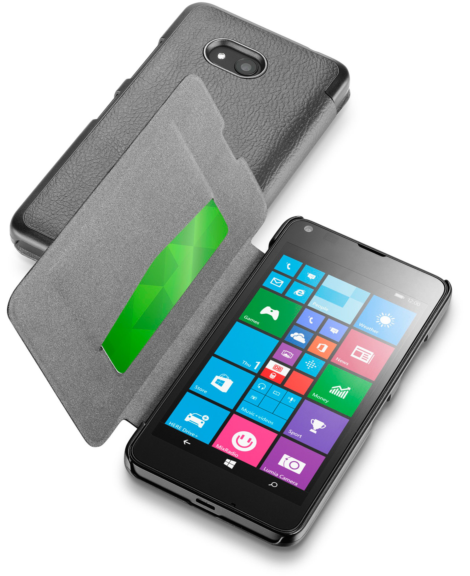 Cellularline Book Essential Pocket - Lumia 640 (Black)