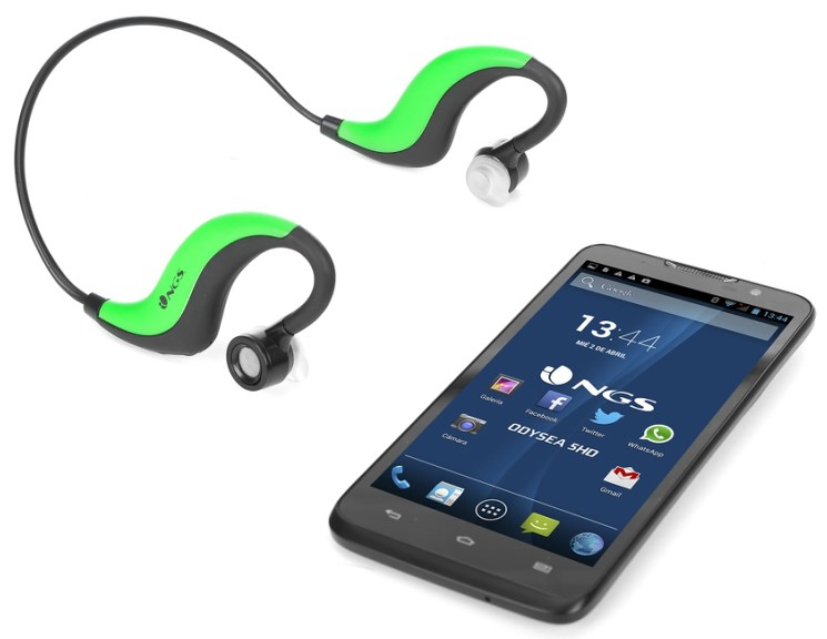 NGS ARTICARUNNERGREEN headphones/headset Wireless In-ear, Neck-band Sports Bluetooth Black, Green – image 5
