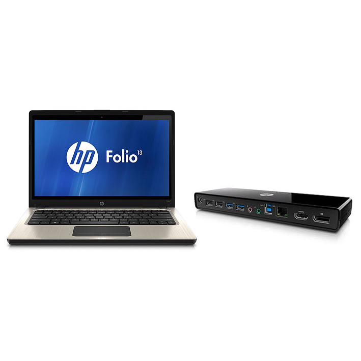 HP 13 + 3005pr USB 3.0 Port Replicator – image 1