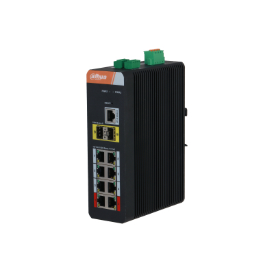 Dahua Technology IS4210-8GT-120 Managed L2 Gigabit Ethernet (10/100/1000) Power over Ethernet (PoE) Black