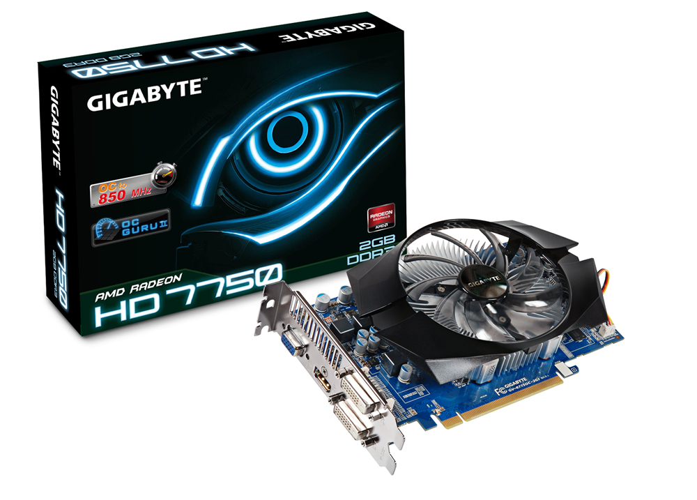 GIGABYTE GV-R775OC-2GI graphics card AMD Radeon HD7750 – image 1